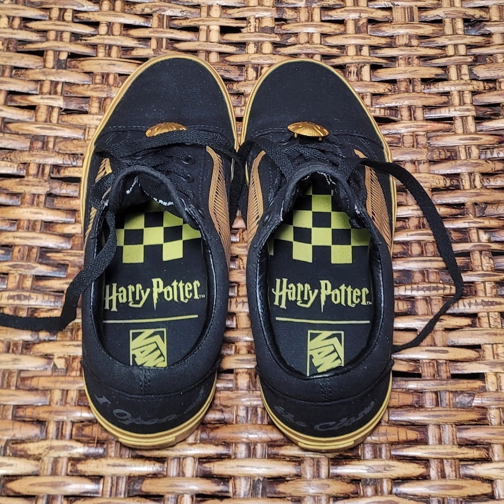 Vans Harry Potter Gold Sneakers 5.5 - Picture 11 of 16